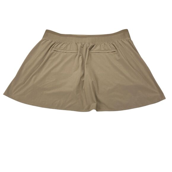 Athleta Skort Womens Sz 18 Classic Taupe Tan Golf Tennis Pickle Ball Skorts - Picture 2 of 16